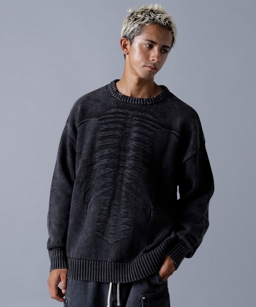 DANKE SCHON(ダンケシェーン)の「DankeSchon/ダンケシェーン/BORN KNIT(ニット/セーター・メンズ・ブラック/ベージュ・M/L)」の10枚目の写真