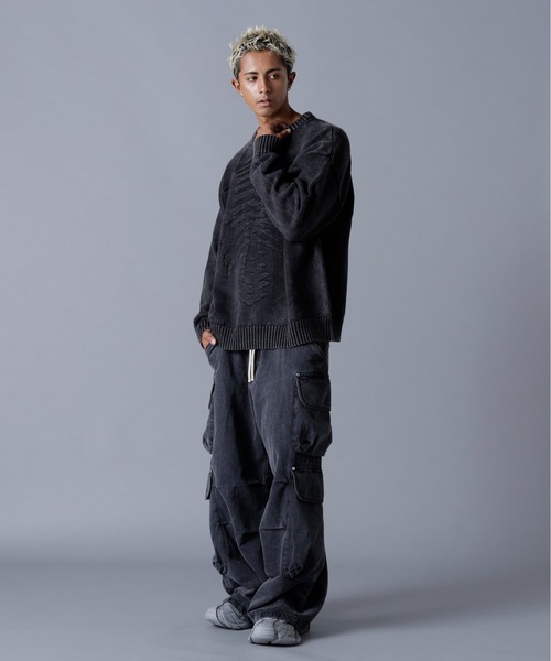 DANKE SCHON(ダンケシェーン)の「DankeSchon/ダンケシェーン/BORN KNIT(ニット/セーター・メンズ・ブラック/ベージュ・M/L)」の15枚目の写真
