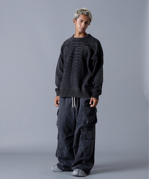 DANKE SCHON ダンケシェーン DankeSchon/ダンケシェーン/11onZ ZIP POCKET FLARE CARGO PANTS