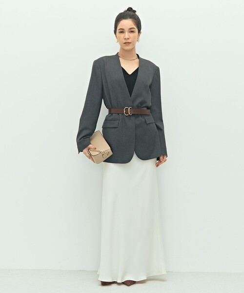 新品 24ss ノーリーズ ソフィー ノーカラー ジャケット NOLLEY'S 新品 24ss ノーリーズ ソフィー ノーカラー ジャケット NOLLEY'S ノー