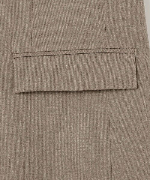 NOLLEY’S Sophi（ノーリーズソフィ）の「【WEB STAFF守屋☆別注】《セットアップ対応》ウォッシャブルソフトシャンブレーノーカラージャケット（ノーカラージャケット・レディース・カーキ/チャコールグレー・38/36/34）」の20枚目の写真