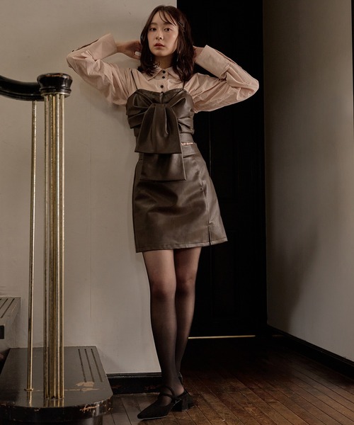 mideal(マイディール)の「high waist mini skirt / ハイウエストミニスカート(その他パンツ・レディース・ブラック/ブラウン・FREE)」の14枚目の写真