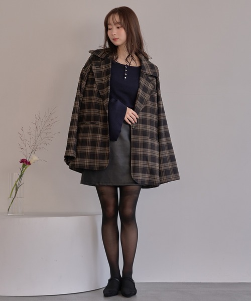 mideal(マイディール)の「high waist mini skirt / ハイウエストミニスカート(その他パンツ・レディース・ブラック/ブラウン・FREE)」の6枚目の写真