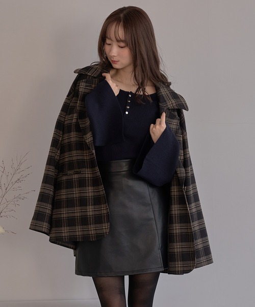 mideal(マイディール)の「high waist mini skirt / ハイウエストミニスカート(その他パンツ・レディース・ブラック/ブラウン・FREE)」の7枚目の写真