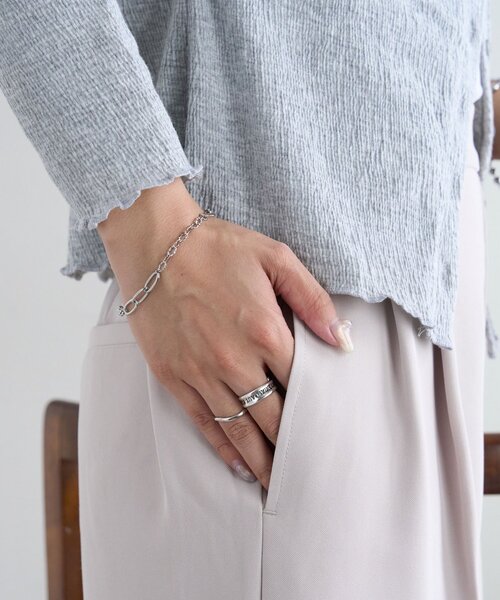 DISCOAT（ディスコート）の「【GOLDY】ジャンブルチェーンブレスレット（ブレスレット・レディース・シルバー/シルバー系その他/ゴールド・FREE）」の3枚目の写真