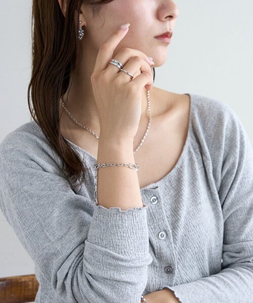 DISCOAT（ディスコート）の「【GOLDY】ジャンブルチェーンブレスレット（ブレスレット・レディース・シルバー/シルバー系その他/ゴールド・FREE）」の11枚目の写真