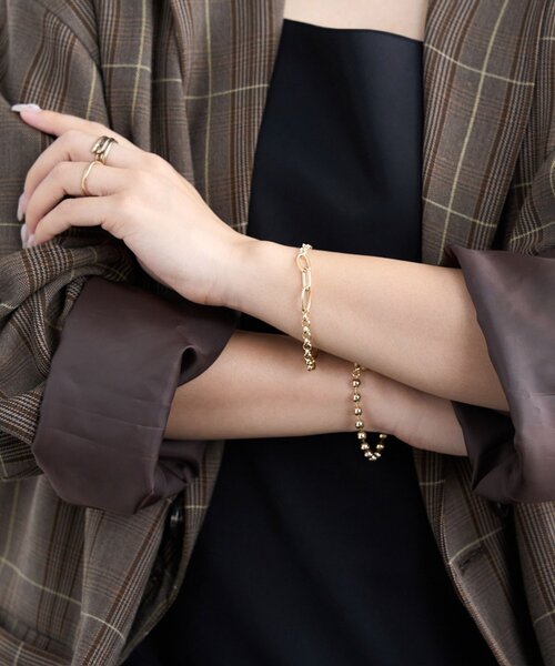 DISCOAT（ディスコート）の「【GOLDY】ジャンブルチェーンブレスレット（ブレスレット・レディース・シルバー/シルバー系その他/ゴールド・FREE）」の10枚目の写真