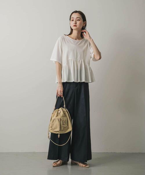 SENSE OF PLACE by URBAN RESEARCH(センスオブプレイスバイアーバンリサーチ)の「撥水2WAYマルチポケットナイロンバッグ(ハンドバッグ・レディース・カーキ/ベージュ/ブラック・ONE)」の20枚目の写真