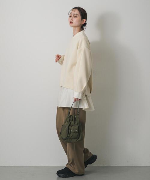 SENSE OF PLACE by URBAN RESEARCH(センスオブプレイスバイアーバンリサーチ)の「撥水2WAYマルチポケットナイロンバッグ(ハンドバッグ・レディース・カーキ/ベージュ/ブラック・ONE)」の13枚目の写真