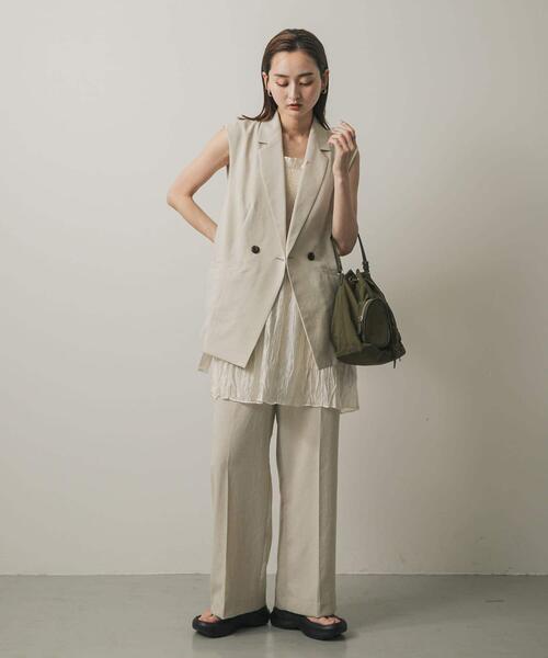 SENSE OF PLACE by URBAN RESEARCH(センスオブプレイスバイアーバンリサーチ)の「撥水2WAYマルチポケットナイロンバッグ(ハンドバッグ・レディース・カーキ/ベージュ/ブラック・ONE)」の11枚目の写真