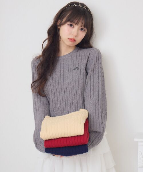 user_64ef40bページ セール】ケーブルNTPO（ニット/セーター）｜ems excite（エムズ