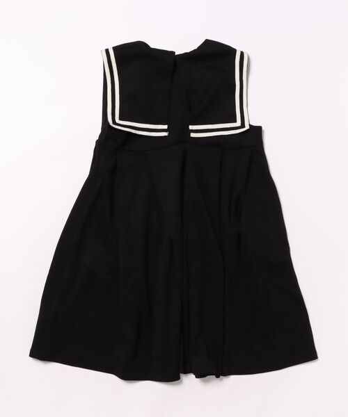 maarook（マルーク）の「ダンボールニットセーラージャンパースカート（ジャンパースカート・キッズ・ブラック・140cm/150cm/160cm）」の2枚目の写真