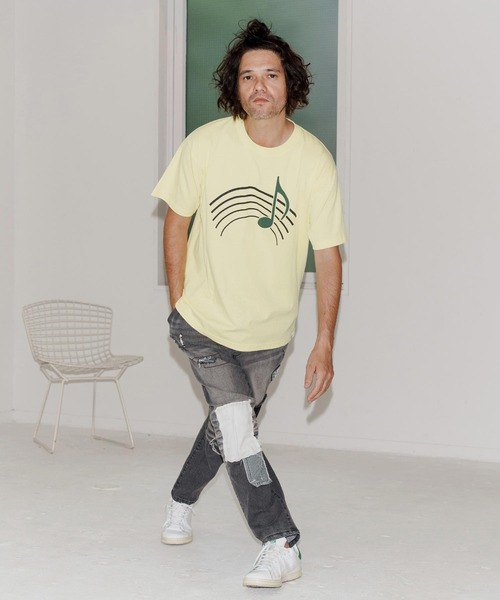 No Rain No Rainbow(ノーレインノーレインボー)の「mp14084-patched denim pants デニムパンツ(NR25W-06)(デニムパンツ・メンズ・ブラック系その他/ライトインディゴブルー・S/M/L/XL)」の15枚目の写真