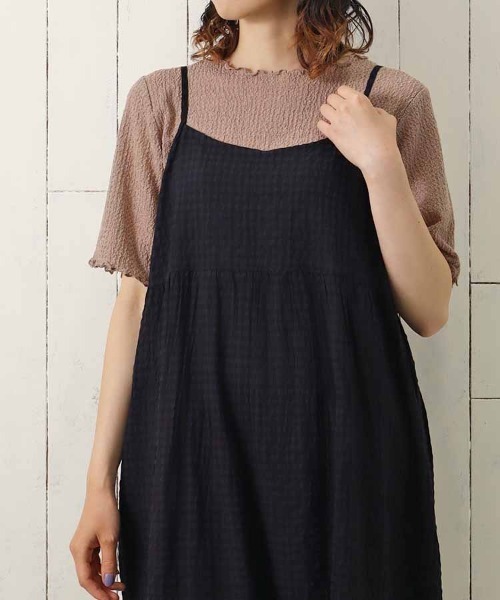 Bleu Bleuet(ブルーブルーエ)の「バブルシャーリングクルーネックTシャツ(Tシャツ/カットソー・レディース・ライム/アイボリー/グレー系その他・FREE)」の20枚目の写真