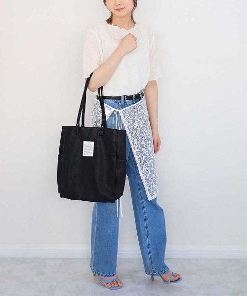 Bleu Bleuet(ブルーブルーエ)の「バブルシャーリングクルーネックTシャツ(Tシャツ/カットソー・レディース・ライム/アイボリー/グレー系その他・FREE)」の18枚目の写真