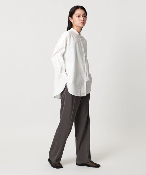 MARW UNITED ARROWS(マルゥ ユナイテッドアローズ)の「<MARW UNITED ARROWS>ブロード スタンド カラー シャツ(シャツ/ブラウス・レディース・ホワイト・FREE)」の3枚目の写真