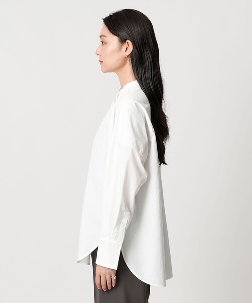 MARW UNITED ARROWS(マルゥ ユナイテッドアローズ)の「<MARW UNITED ARROWS>ブロード スタンド カラー シャツ(シャツ/ブラウス・レディース・ホワイト・FREE)」の8枚目の写真