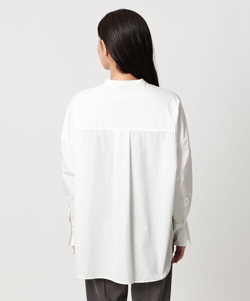 MARW UNITED ARROWS(マルゥ ユナイテッドアローズ)の「<MARW UNITED ARROWS>ブロード スタンド カラー シャツ(シャツ/ブラウス・レディース・ホワイト・FREE)」の9枚目の写真