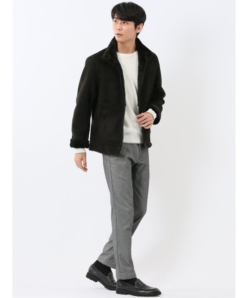 m.f.editorial（エムエフエディトリアル）の「【裏起毛 抗菌防臭 ストレッチ】m.f.エディトリアル メンズ トラウザーパンツ カルゼ（チノパンツ・メンズ・ネイビー/グレー・MEDIUM/LARGE/X-LARGE/S/3L）」の10枚目の写真