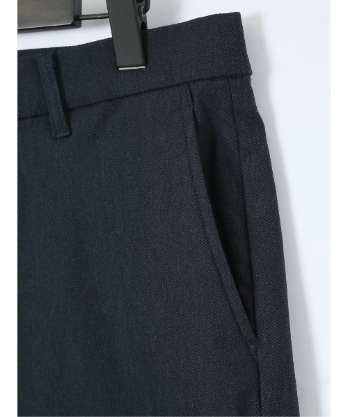 m.f.editorial（エムエフエディトリアル）の「【裏起毛 抗菌防臭 ストレッチ】m.f.エディトリアル メンズ トラウザーパンツ カルゼ（チノパンツ・メンズ・ネイビー/グレー・MEDIUM/LARGE/X-LARGE/S/3L）」の4枚目の写真