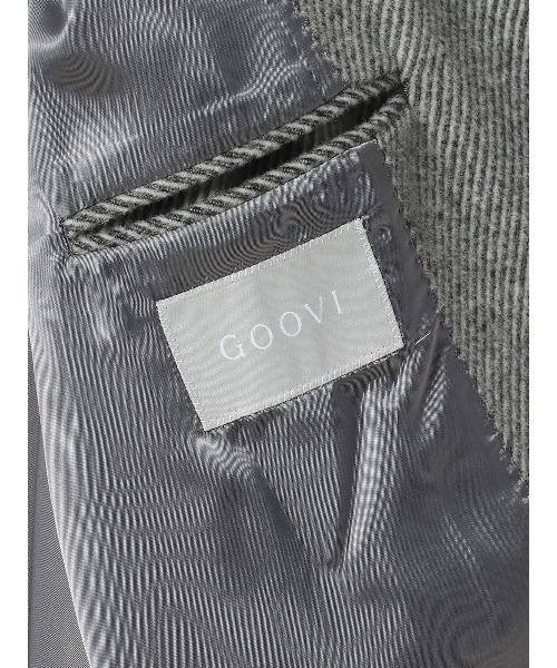 SUIT SQUARE（スーツスクエア）の「GOOVI ベルテッドステンカラーコート ウールナイロン ベルト付き（ステンカラーコート・メンズ・グレー系/ネイビー系・1/2）」の10枚目の写真