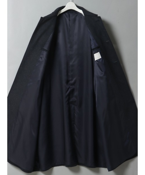 SUIT SQUARE（スーツスクエア）の「GOOVI ベルテッドステンカラーコート ウールナイロン ベルト付き（ステンカラーコート・メンズ・グレー系/ネイビー系・1/2）」の18枚目の写真