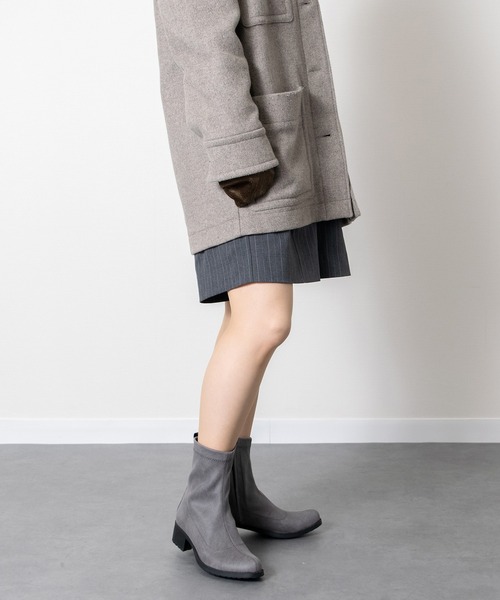 Bussola(ブソラ)の「【bussola】撥水4cmヒールストレッチショートブーツ(955507)(ブーツ・レディース・ダークベージュ/グレー・38/37/36/39)」の7枚目の写真