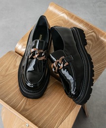 inter-chaussures | 【INTER-CHAUSSURES】撥水厚底チェーンローファー(I51615)(ローファー)