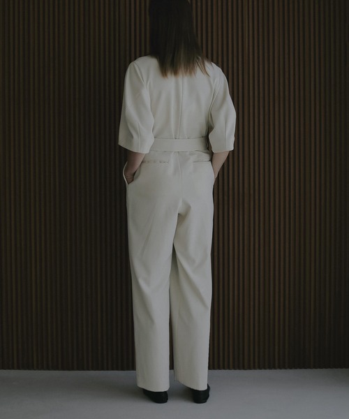 セール】SLIT HALF SLEEVE ALL IN ONE（つなぎ/オールインワン