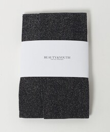 BEAUTY&YOUTH UNITED ARROWS(ビューティーアンドユースユナイテッドアローズ)のラメ リブ タイツ(タイツ/ストッキング)