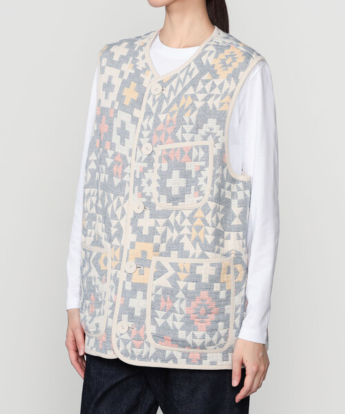 PENDLETON(ペンドルトン)の「PENDLETON | コットン キルティングベスト WOMEN(その他アウター・レディース・ブルー系その他・F)」の4枚目の写真