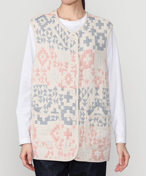 PENDLETON(ペンドルトン)の「PENDLETON | コットン キルティングベスト WOMEN(その他アウター・レディース・ブルー系その他・F)」の9枚目の写真
