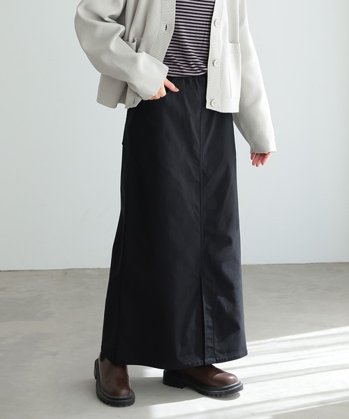 n'OrLABEL（ノアールレーベル）の「【機能素材】『ストレッチナロースカート』（スカート・レディース・カーキ/ブラック/ベージュ・S～Ｍ/3L/L～LL）」の10枚目の写真