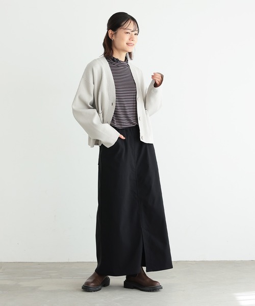 n'OrLABEL（ノアールレーベル）の「【機能素材】『ストレッチナロースカート』（スカート・レディース・カーキ/ブラック/ベージュ・S～Ｍ/3L/L～LL）」の14枚目の写真