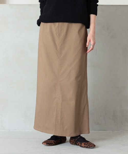 n'OrLABEL（ノアールレーベル）の「【機能素材】『ストレッチナロースカート』（スカート・レディース・カーキ/ブラック/ベージュ・S～Ｍ/3L/L～LL）」の15枚目の写真