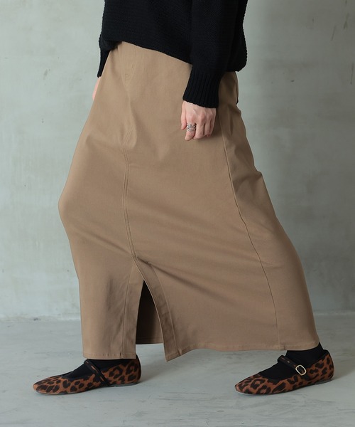 n'OrLABEL（ノアールレーベル）の「【機能素材】『ストレッチナロースカート』（スカート・レディース・カーキ/ブラック/ベージュ・S～Ｍ/3L/L～LL）」の17枚目の写真