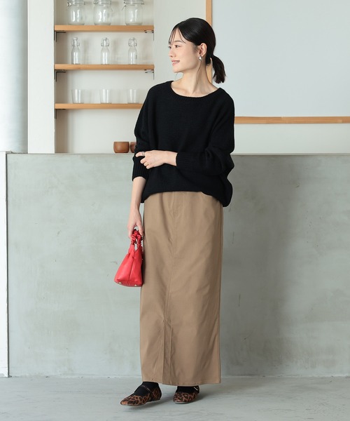 n'OrLABEL（ノアールレーベル）の「【機能素材】『ストレッチナロースカート』（スカート・レディース・カーキ/ブラック/ベージュ・S～Ｍ/3L/L～LL）」の19枚目の写真