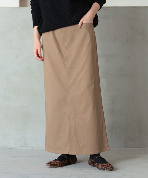 n'OrLABEL（ノアールレーベル）の「【機能素材】『ストレッチナロースカート』（スカート・レディース・カーキ/ブラック/ベージュ・S～Ｍ/3L/L～LL）」の16枚目の写真