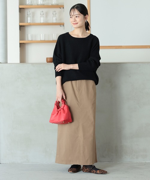 n'OrLABEL（ノアールレーベル）の「【機能素材】『ストレッチナロースカート』（スカート・レディース・カーキ/ブラック/ベージュ・S～Ｍ/3L/L～LL）」の20枚目の写真