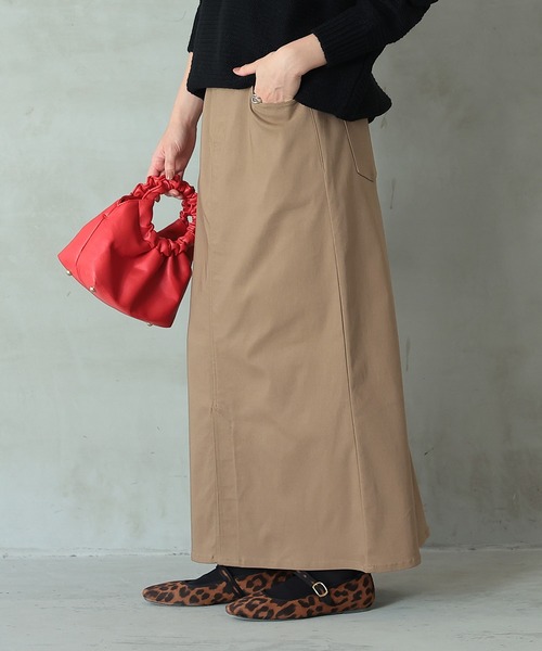 n'OrLABEL（ノアールレーベル）の「【機能素材】『ストレッチナロースカート』（スカート・レディース・カーキ/ブラック/ベージュ・S～Ｍ/3L/L～LL）」の18枚目の写真