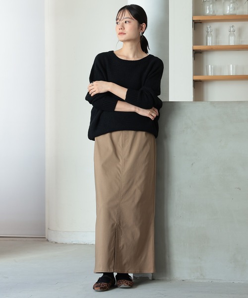 n'OrLABEL（ノアールレーベル）の「【機能素材】『ストレッチナロースカート』（スカート・レディース・カーキ/ブラック/ベージュ・S～Ｍ/3L/L～LL）」の22枚目の写真