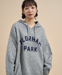 FREAK'S STORE（フリークスストア）の「ジャガード ビッグロゴ ニットパーカー（ニット/セーター・レディース）」