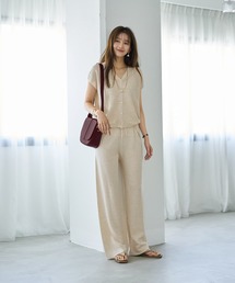 STYLE DELI（スタイルデリ）の「サラッと着れる綿麻ニットセットアップ（ニット/セーター）」