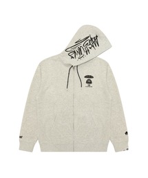 A BATHING APE ホワイト パーカー A BATHING APE（アベイシングエイプ）の「BAPE NINJA ZIP HOODIE