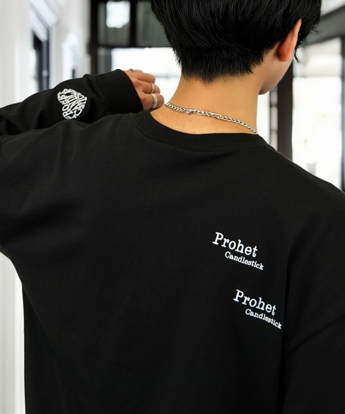 L'atelier(ラトリエ)の「刺繍 ロゴ 長袖 Tシャツ ハート グラフィック ロンT ヘビーウェイト(Tシャツ/カットソー・メンズ・ブラック系その他2/ホワイト系その他2/ブラック系2・L/M)」の3枚目の写真
