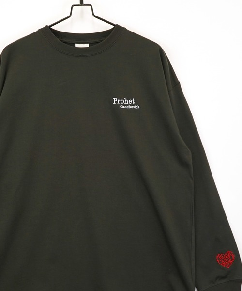 L'atelier(ラトリエ)の「刺繍 ロゴ 長袖 Tシャツ ハート グラフィック ロンT ヘビーウェイト(Tシャツ/カットソー・メンズ・ブラック系その他2/ホワイト系その他2/ブラック系2・L/M)」の11枚目の写真