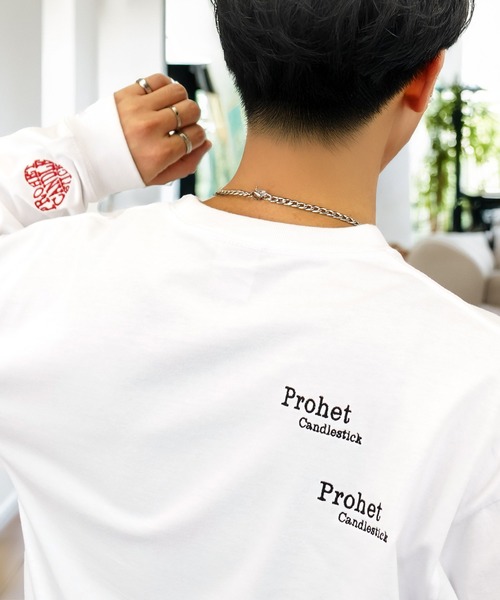 L'atelier(ラトリエ)の「刺繍 ロゴ 長袖 Tシャツ ハート グラフィック ロンT ヘビーウェイト(Tシャツ/カットソー・メンズ・ブラック系その他2/ホワイト系その他2/ブラック系2・L/M)」の8枚目の写真