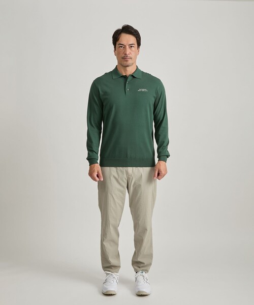 Saturdays Golf(サタデーズゴルフ)の「LS Knit Polo(ポロシャツ・メンズ・グリーン/ブラック・L/M/S/XL)」の4枚目の写真