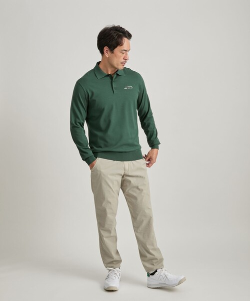 Saturdays Golf(サタデーズゴルフ)の「LS Knit Polo(ポロシャツ・メンズ・グリーン/ブラック・L/M/S/XL)」の7枚目の写真