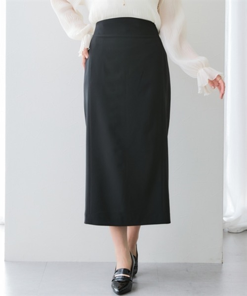 セール】【みさとさんコラボ】カーブウエストタイトスカート（しわに